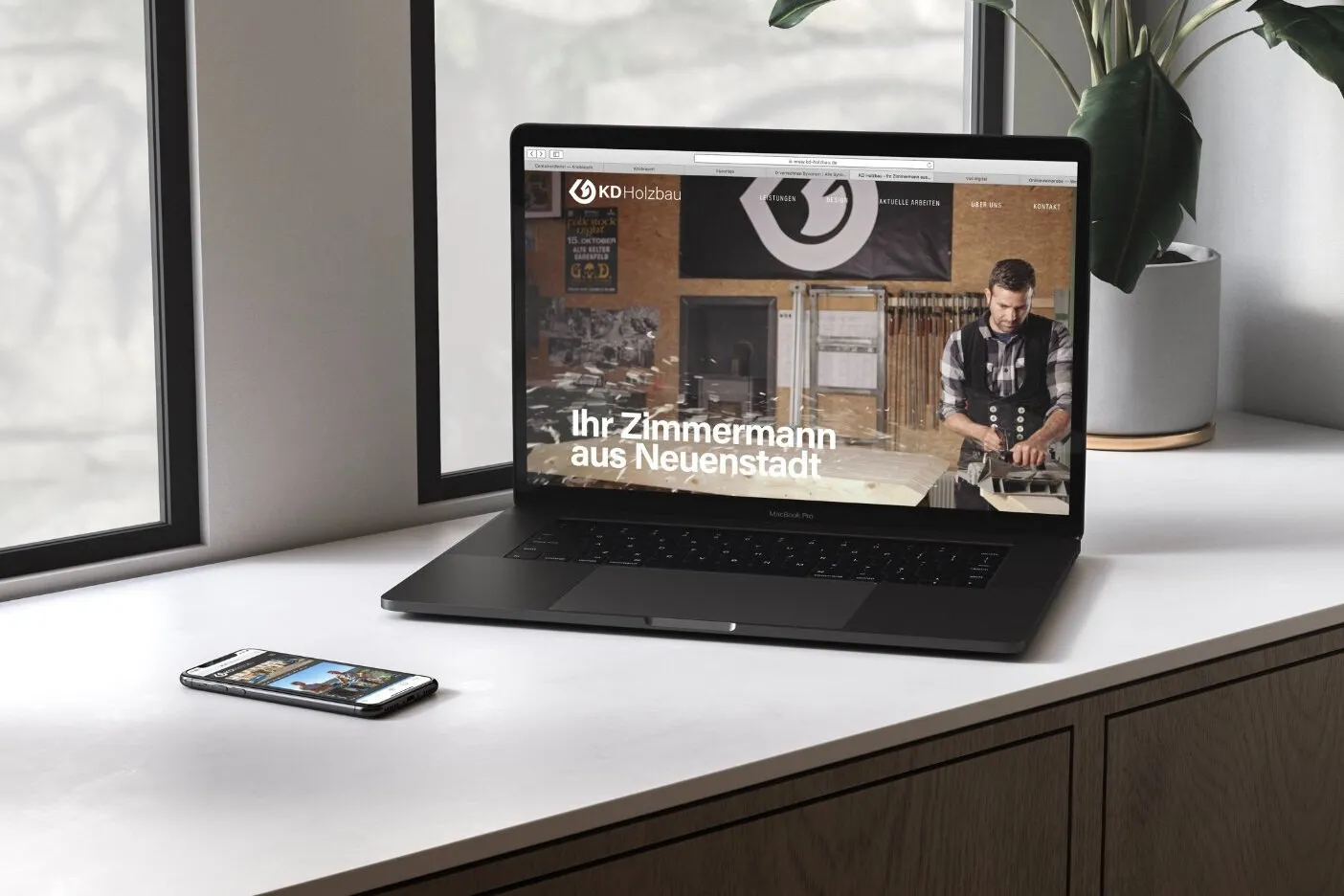 Website von KD Holzbau